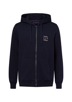 Tommy Hilfiger Męska kurtka z kapturem Mężczyźni Bawełna granatowy jednolity ze sklepu vangraaf w kategorii Kurtki męskie - zdjęcie 179236727