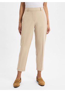 Someday Spodnie - Charlie Kobiety wiskoza beżowy jednolity ze sklepu vangraaf w kategorii Spodnie damskie - zdjęcie 179236768