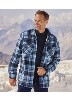 Polarowa koszula wierzchnia z podszewką z kożuszka sherpa ze sklepu Atlas For Men w kategorii Bluzy męskie - zdjęcie 179237087