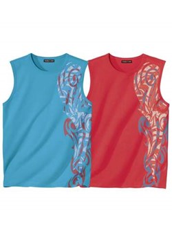 Zestaw 2 koszulek bez rękawów z maoryskim nadrukiem ze sklepu Atlas For Men w kategorii T-shirty męskie - zdjęcie 179237097