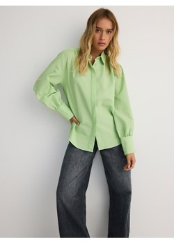 Reserved - Koszula oversize w piżamowym stylu - zielony ze sklepu Reserved w kategorii Koszule damskie - zdjęcie 179238108