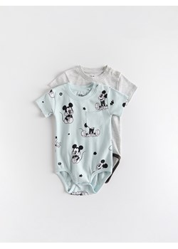 Reserved - Bawełniane body Mickey Mouse 2 pack - jasnoniebieski ze sklepu Reserved w kategorii Odzież dla niemowląt - zdjęcie 179238516