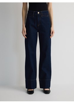 Reserved - Jeansy wide leg - granatowy - id: YT199-59J - marki Reserved - 179238748 Reserved - Jeansy wide leg - granatowy ze sklepu Reserved w kategorii Jeansy damskie - zdjęcie 179238748