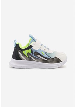 Białe Buty Sportowe Sneakersy z Geometrycznym Wzorem Sonetia ze sklepu born2be.pl w kategorii Buty sportowe dziecięce - zdjęcie 179240489