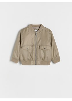 Reserved - Kurtka bomber oversize - kremowy ze sklepu Reserved w kategorii Kurtki chłopięce - zdjęcie 179240949