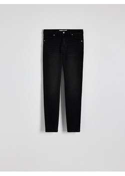 Reserved - Jeansy slim fit ze średnim stanem - czarny ze sklepu Reserved w kategorii Jeansy damskie - zdjęcie 179242249