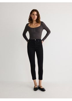 Reserved - Jeansy slim push up - czarny ze sklepu Reserved w kategorii Jeansy damskie - zdjęcie 179242627