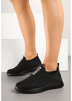 Czarne Buty Sportowe z Elastyczną Cholewką Clezenne ze sklepu born2be.pl w kategorii Buty sportowe damskie - zdjęcie 179243689