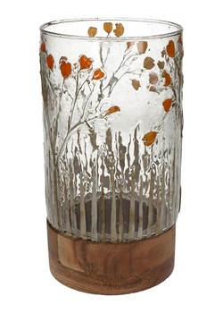 Kersten Świecznik &quot;Dried Flowers&quot; - wys. 25 x Ø 13 cm ze sklepu Limango Polska w kategorii Świeczniki - zdjęcie 179244565