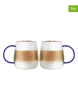 Vialli Design Szklanki (2 szt.) "Bolla" w kolorze niebieskim - 400 ml ze sklepu Limango Polska w kategorii Dzbanki i zaparzacze - zdjęcie 179244599