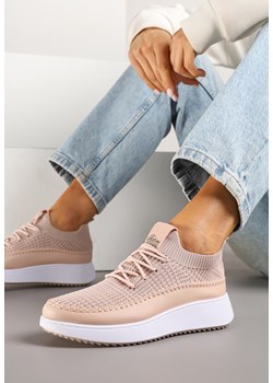 Różowe Buty Sportowe Sneakersy z Siateczkową Cholewką Helazia ze sklepu renee.pl w kategorii Buty sportowe damskie - zdjęcie 179247846