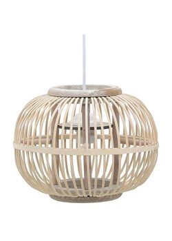Biała lampa wisząca z drewna wierzbowego - EX218-Ablo ze sklepu Edinos.pl w kategorii Lampy wiszące - zdjęcie 179251469