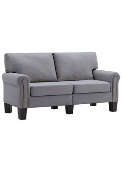 Luksusowa dwuosobowa sofa jasnoszara - Dionas 2X ze sklepu Edinos.pl w kategorii Sofy i kanapy - zdjęcie 179251839