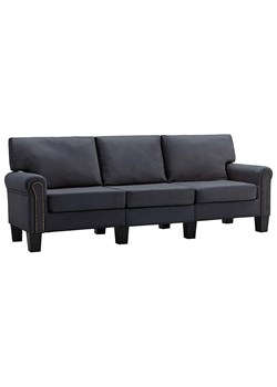 Luksusowa trzyosobowa ciemnoszara sofa - Dionas 3X ze sklepu Edinos.pl w kategorii Sofy i kanapy - zdjęcie 179251879