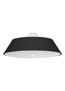 Czarny elegancki plafon sufitowy 60 cm - EX666-Aksel ze sklepu Edinos.pl w kategorii Lampy sufitowe - zdjęcie 179252346