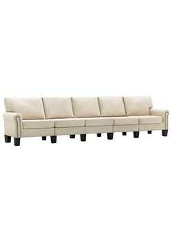 5-osobowa kremowa sofa dekoracyjna - Dionas 5X ze sklepu Edinos.pl w kategorii Sofy i kanapy - zdjęcie 179253348
