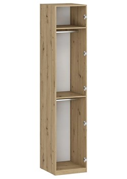 Korpus szafy z dwoma drążkami 50 cm dąb artisan - Jonix 6X ze sklepu Edinos.pl w kategorii Szafy - zdjęcie 179254867