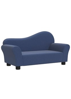 Niebieska sofa dziecięca na nóżkach - Nifea ze sklepu Edinos.pl w kategorii Fotele - zdjęcie 179255498