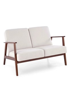 Jasnobeżowa tapicerowana sofa w stylu vintage - Alexander 4X ze sklepu Edinos.pl w kategorii Sofy i kanapy - zdjęcie 179255956