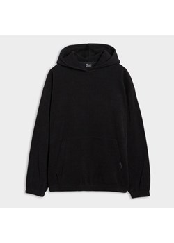 Męska bluza dresowa nierozpinana bez kaptura 4F 4FRSS25TSWSM2181 - czarna ze sklepu Sportstylestory.com w kategorii Bluzy męskie - zdjęcie 179257059
