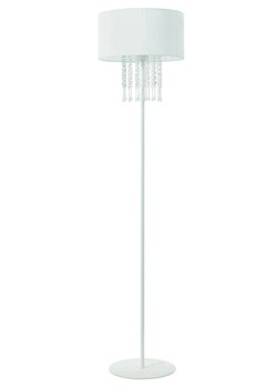 Podłogowa lampa stojąca w stylu glamour E421-Larma - biały ze sklepu Edinos.pl w kategorii Lampy podłogowe - zdjęcie 179258608