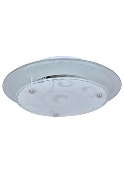 Okrągła szklana lampa sufitowa z wzorem - E965-Serella ze sklepu Edinos.pl w kategorii Lampy sufitowe - zdjęcie 179258767