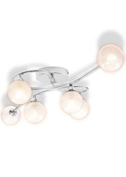 Srebrna lampa sufitowa do sypialni - EX21-Goździk ze sklepu Edinos.pl w kategorii Lampy sufitowe - zdjęcie 179258838