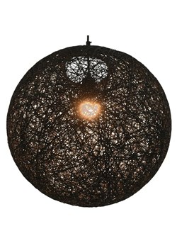 Czarna okrągła lampa wisząca w stylu boho - EX107-Enders ze sklepu Edinos.pl w kategorii Lampy wiszące - zdjęcie 179258998