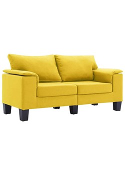 2-osobowa żółta sofa z podłokietnikami - Ezof 2Q ze sklepu Edinos.pl w kategorii Sofy i kanapy - zdjęcie 179259287