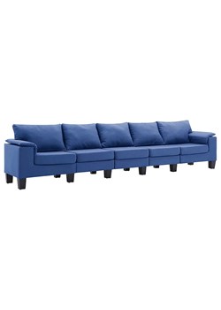 Pięcioosobowa ekskluzywna niebieska sofa - Ezof 5Q ze sklepu Edinos.pl w kategorii Sofy i kanapy - zdjęcie 179259367