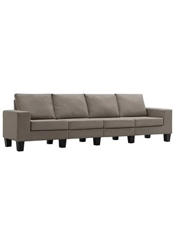 Ponadczasowa 4-osobowa sofa taupe - Magnex 4Q ze sklepu Edinos.pl w kategorii Sofy i kanapy - zdjęcie 179259467