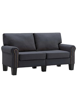 Luksusowa dwuosobowa sofa ciemnoszara - Dionas 2X ze sklepu Edinos.pl w kategorii Sofy i kanapy - zdjęcie 179259496