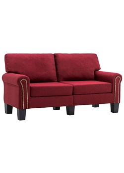 Luksusowa dwuosobowa sofa czerwone wino - Dionas 2X ze sklepu Edinos.pl w kategorii Sofy i kanapy - zdjęcie 179259516