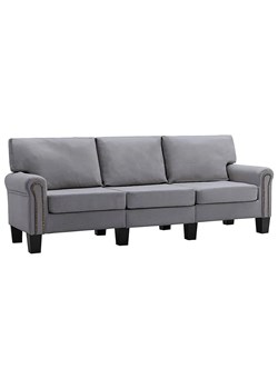 Luksusowa trzyosobowa szara sofa - Dionas 3X ze sklepu Edinos.pl w kategorii Sofy i kanapy - zdjęcie 179259536