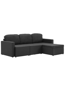 Rozkładana sofa modułowa ciemnoszara tkanina - Odi 4Q ze sklepu Edinos.pl w kategorii Sofy i kanapy - zdjęcie 179259736