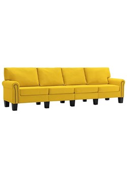 Czteroosobowa żółta sofa - Dionas 4X ze sklepu Edinos.pl w kategorii Sofy i kanapy - zdjęcie 179260168