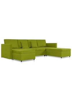 4-osobowa rozkładana zielona sofa - Umika 4X ze sklepu Edinos.pl w kategorii Sofy i kanapy - zdjęcie 179260297