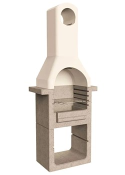 Betonowy grill na węgiel drzewny - Charlotte 2Q 3X ze sklepu Edinos.pl w kategorii Ogród i taras - zdjęcie 179261468
