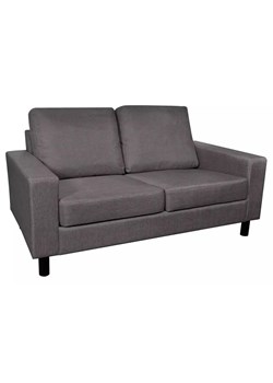Materiałowa, ciemnoszara 2-osobowa sofa – Zeros ze sklepu Edinos.pl w kategorii Sofy i kanapy - zdjęcie 179262905