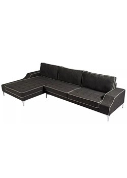 Nowoczesna sofa narożna Olena 3F - antracyt ze sklepu Edinos.pl w kategorii Sofy i kanapy - zdjęcie 179262987