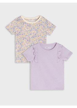 Sinsay - Koszulki z krótkim rękawem 2 pack - kremowy - id: 194DJ-02X - marki Sinsay - 179269917 Sinsay - Koszulki z krótkim rękawem 2 pack - kremowy ze sklepu Sinsay w kategorii Kaftaniki i bluzki - zdjęcie 179269917