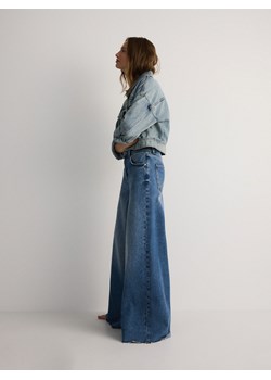 Reserved - Jeansy wide leg z wysokim stanem - niebieski ze sklepu Reserved w kategorii Jeansy damskie - zdjęcie 179272639