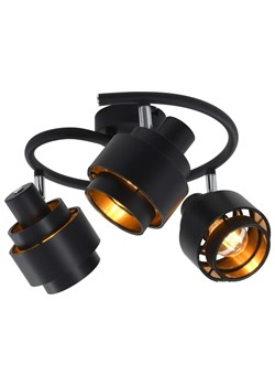 Czarna regulowana lampa sufitowa okrągła - EX91-Brickon ze sklepu Edinos.pl w kategorii Oświetlenie ogrodowe - zdjęcie 179276909