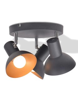 Czarno-złota lampa sufitowa plafon - EX119-Cubot ze sklepu Edinos.pl w kategorii Lampy sufitowe - zdjęcie 179276938