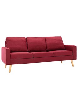 3-osobowa sofa czerwone wino - Muria 3Q ze sklepu Edinos.pl w kategorii Sofy i kanapy - zdjęcie 179277228