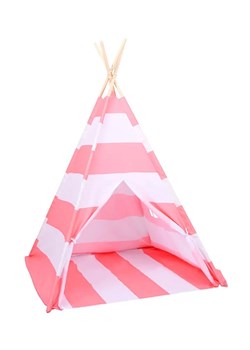 Dziecięcy namiot tipi w różowo-białe pasy - Vikos ze sklepu Edinos.pl w kategorii Zabawki - zdjęcie 179278089