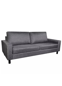 Stylowa trzyosobowa ciemnoszara sofa - Felizia 3X ze sklepu Edinos.pl w kategorii Sofy i kanapy - zdjęcie 179279046