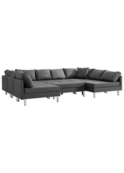 Sofa modułowa z ciemnoszarej tkaniny - Basket ze sklepu Edinos.pl w kategorii Sofy i kanapy - zdjęcie 179285117