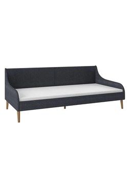 Ciemnoszara sofa z materacem - Wollio ze sklepu Edinos.pl w kategorii Sofy i kanapy - zdjęcie 179286258