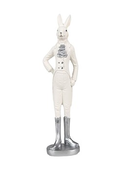 Clayre &amp; Eef Figurka dekoracyjna w kolorze białym - 5 x 20 cm ze sklepu Limango Polska w kategorii Dekoracje - zdjęcie 179286728